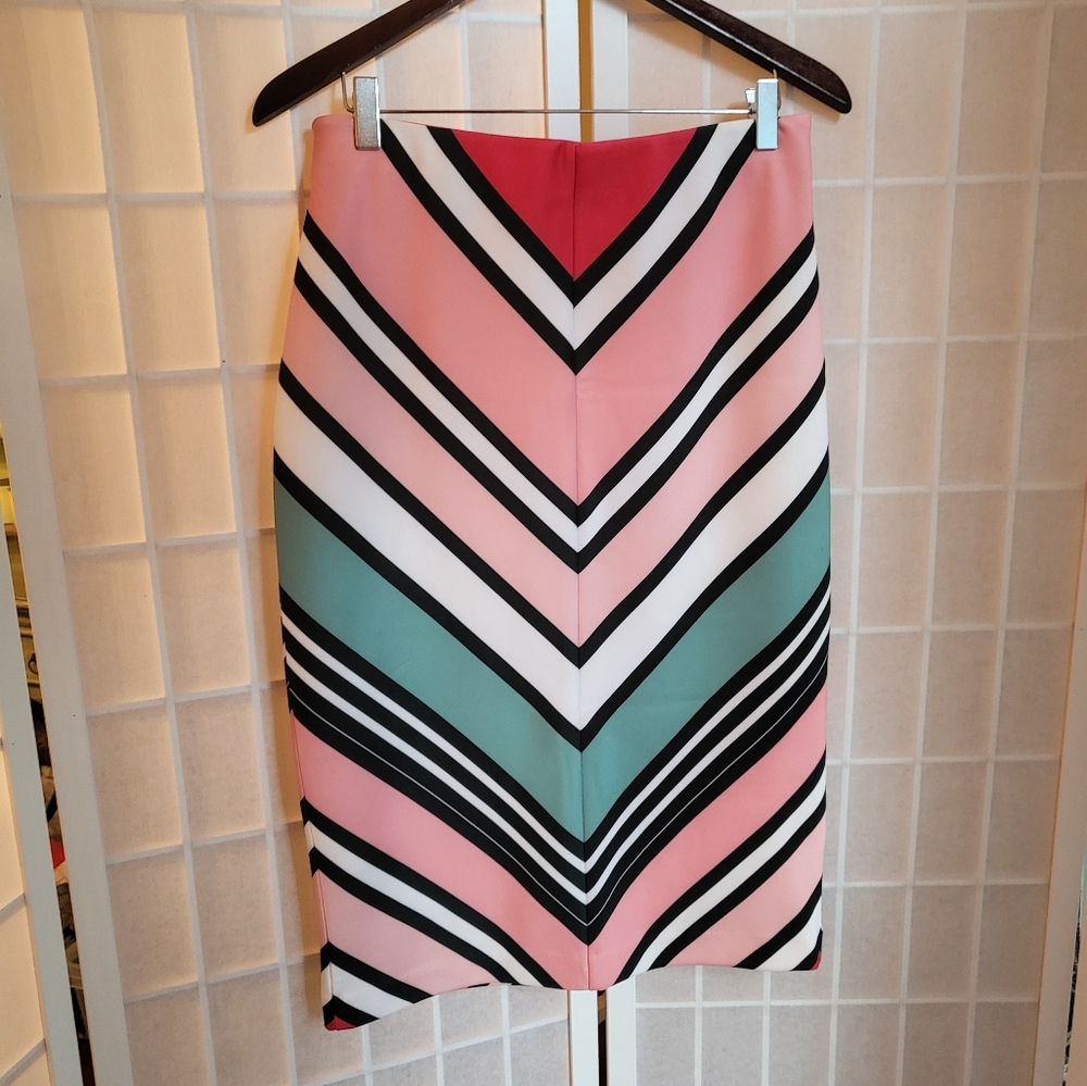 New York & Company | 7th Avenue | Striped Skirt Sz S